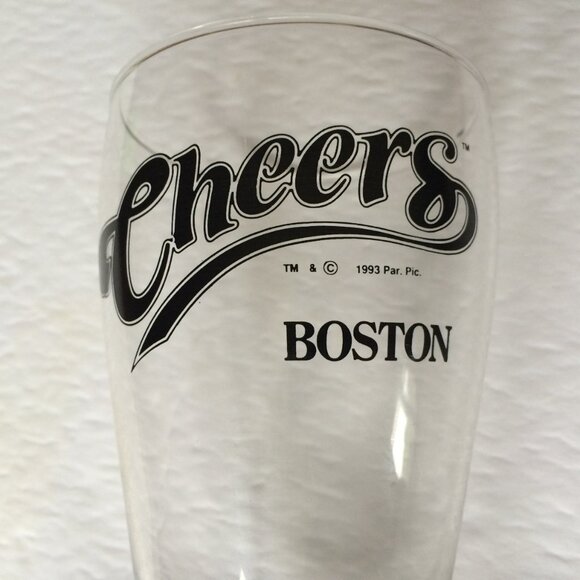 Vintage 1993 Cheers Boston Beer Pilsner Glass TV Show Memorabilia 16 oz - Picture 7 of 7